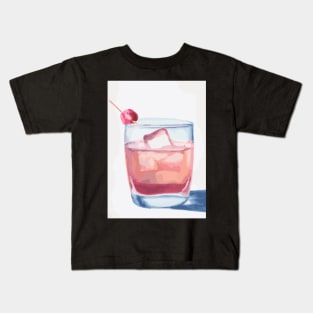 Cocktail with Cherry Kids T-Shirt